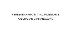 Perbendaharaan atau Inventaris Tahun 2024